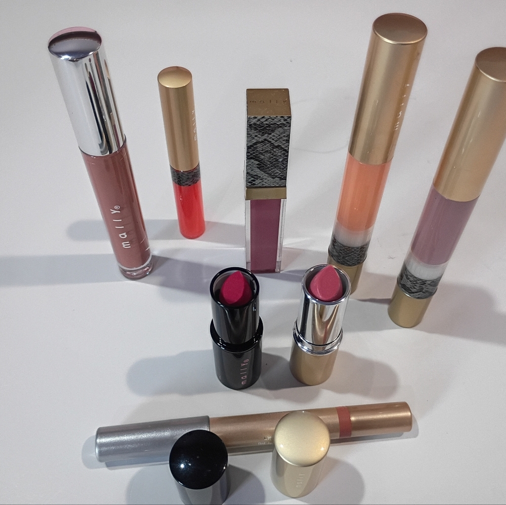 Mally Beauty Lipstick & Lip Gloss Bundle | Nude & Rose Shades